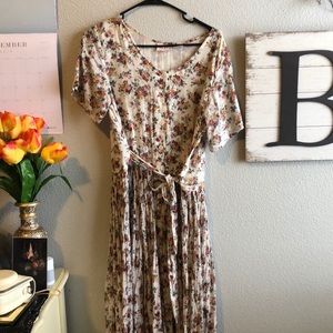 Vintage long floral dress